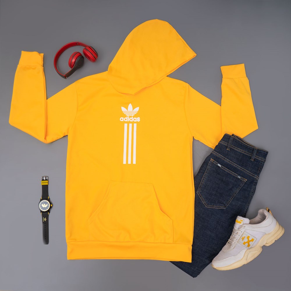 هودی Adidas مردانه زرد مدل ILMAN