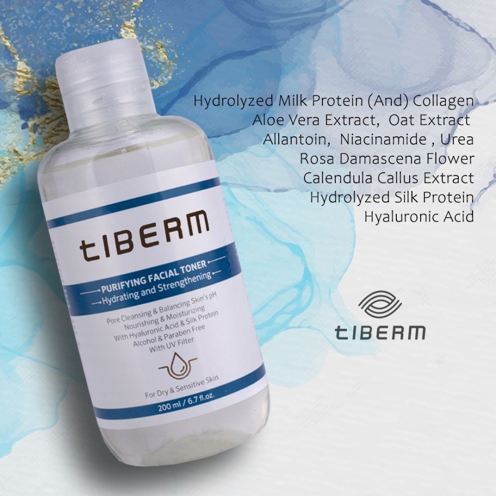 تونر مناسب پوست خشک و حساس تیبرم – Tiberm Purifying Facial Toner