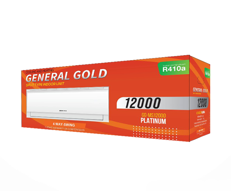 کولر گازی جنرال گلد 12000 پلاتینیوم، گاز R410a مدل GG-MS12000 Platinum