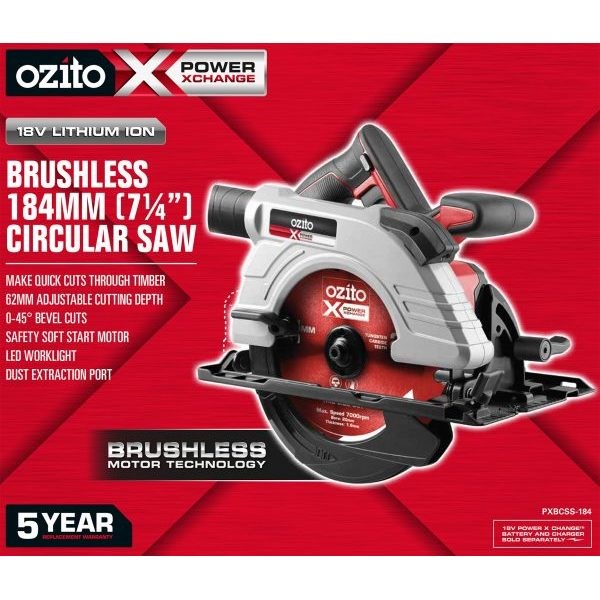 اره گرد بر شارژی براشلس اوزیتو استرالیا pxbcss-184