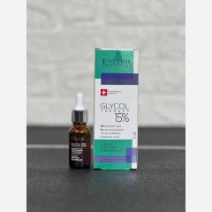 سرم لایه بردار گلیکولیک اسید 15٪ اولاین Eveline مدل گلیکول تراپی حجم 18 میلی لیتر