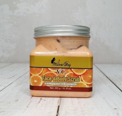 اسکراب صورت و بدن سیلور دی مدل ویتامین سی 300 میلی لیتر