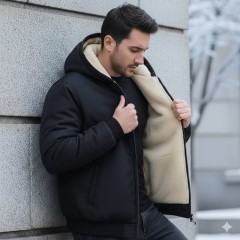 کاپشن مردانه داخل تمام خز مدل Adidas