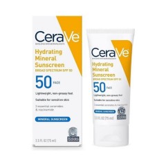 کرم ضد آفتاب مینرال سراوی Cerave مدل آبرسان spf50 حجم 75 میل