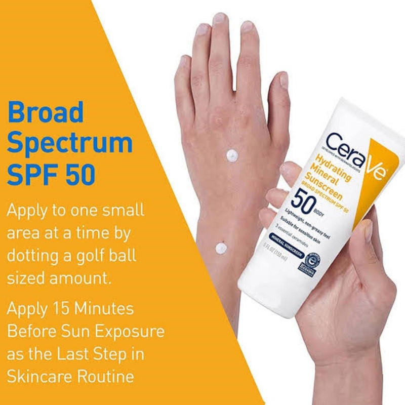 کرم ضد آفتاب مینرال سراوی Cerave مدل آبرسان spf50 حجم 75 میل
