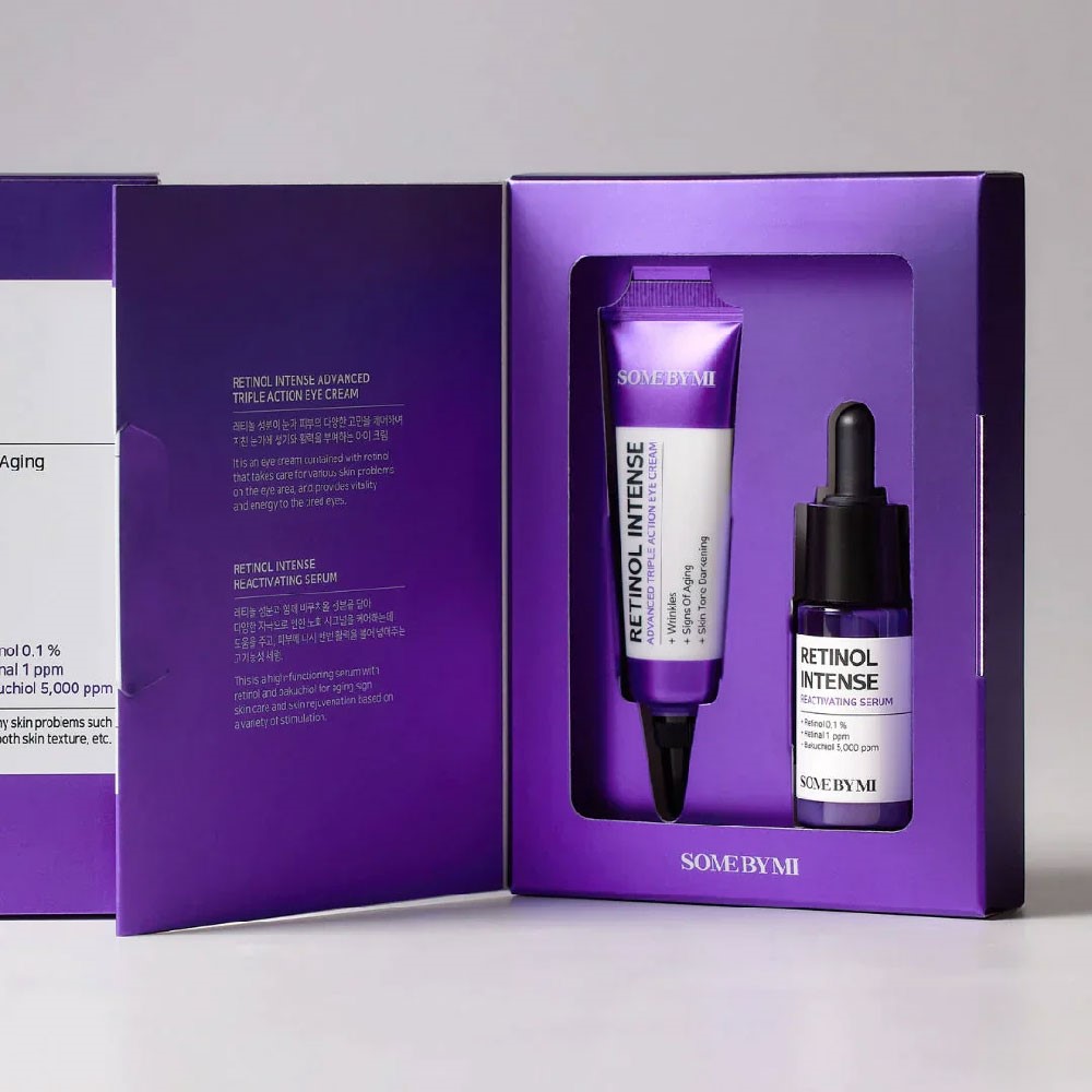 پک سرم و کرم دور چشم سام بای می مدل Retinol Intense Trial Kit حجم 10 میلی لیتر