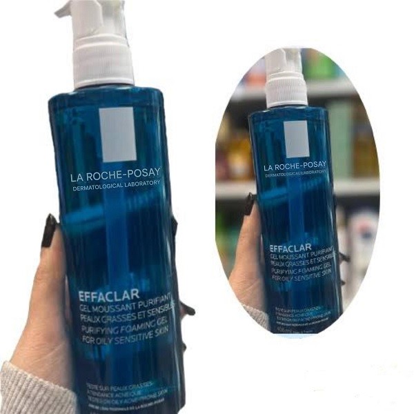 ژل شستشوی افکلار پمپی لاروش پوزای مخصوص پوست های چرب و جوش دار حجم 400 میلی لیتر