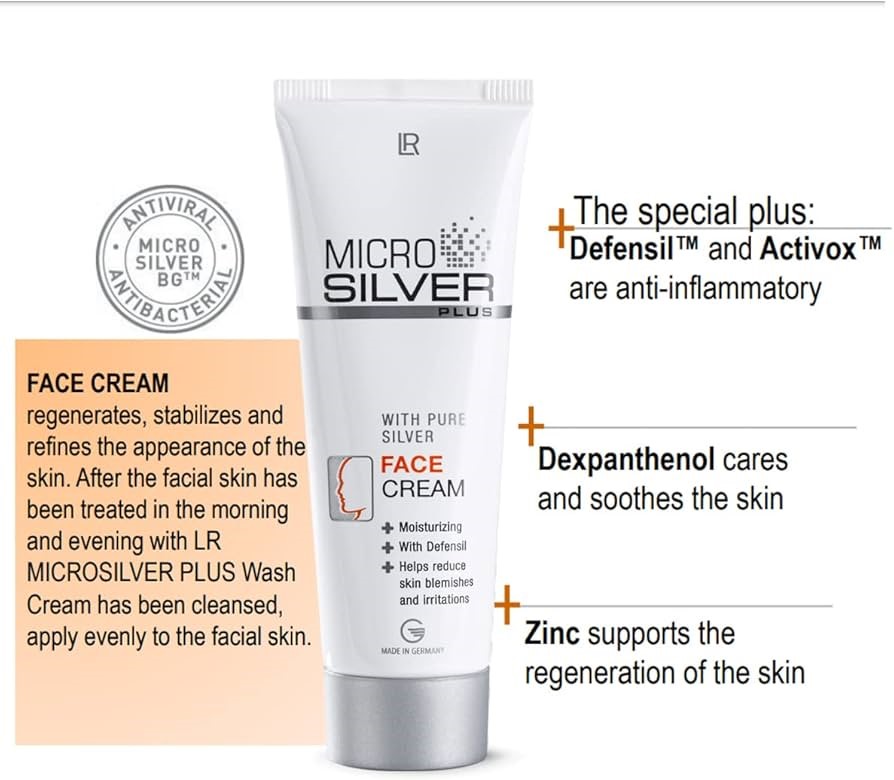 کرم صورت میکروسیلور پلاس برند LR