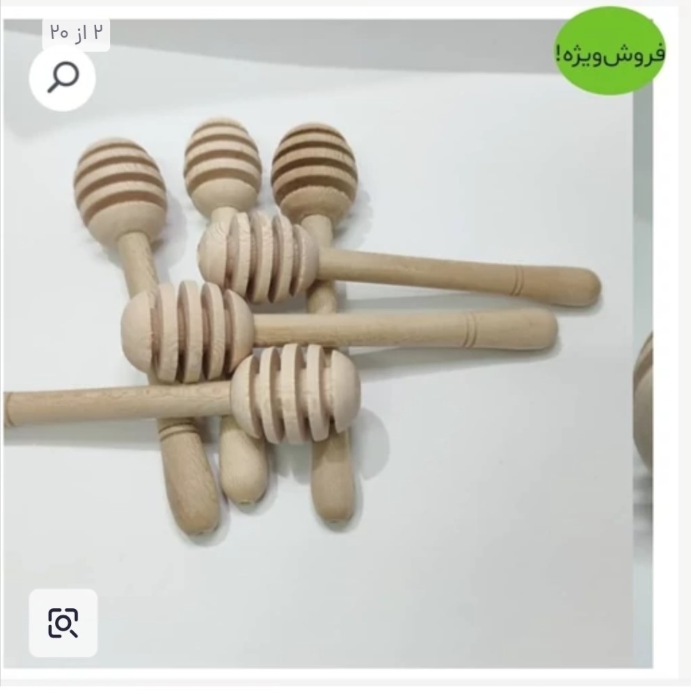 قاشق عسل خوری چوبی عمده 500عددی 13c