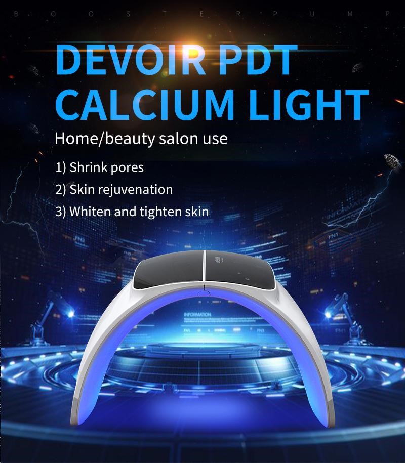 ماسک تونلی ال ای دی دیور دارای کلسیم تراپی 7 رنگ