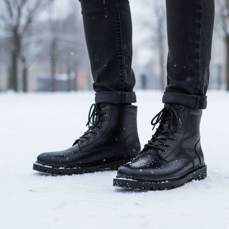 نیم بوت مردانه مدل Bershka