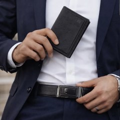 ست مردانه کیف و کمربند مدل M101