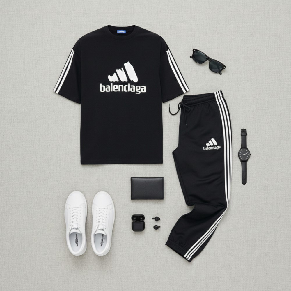 ست تیشرت و شلوار مردانه بالنسیگا مدل Sorena