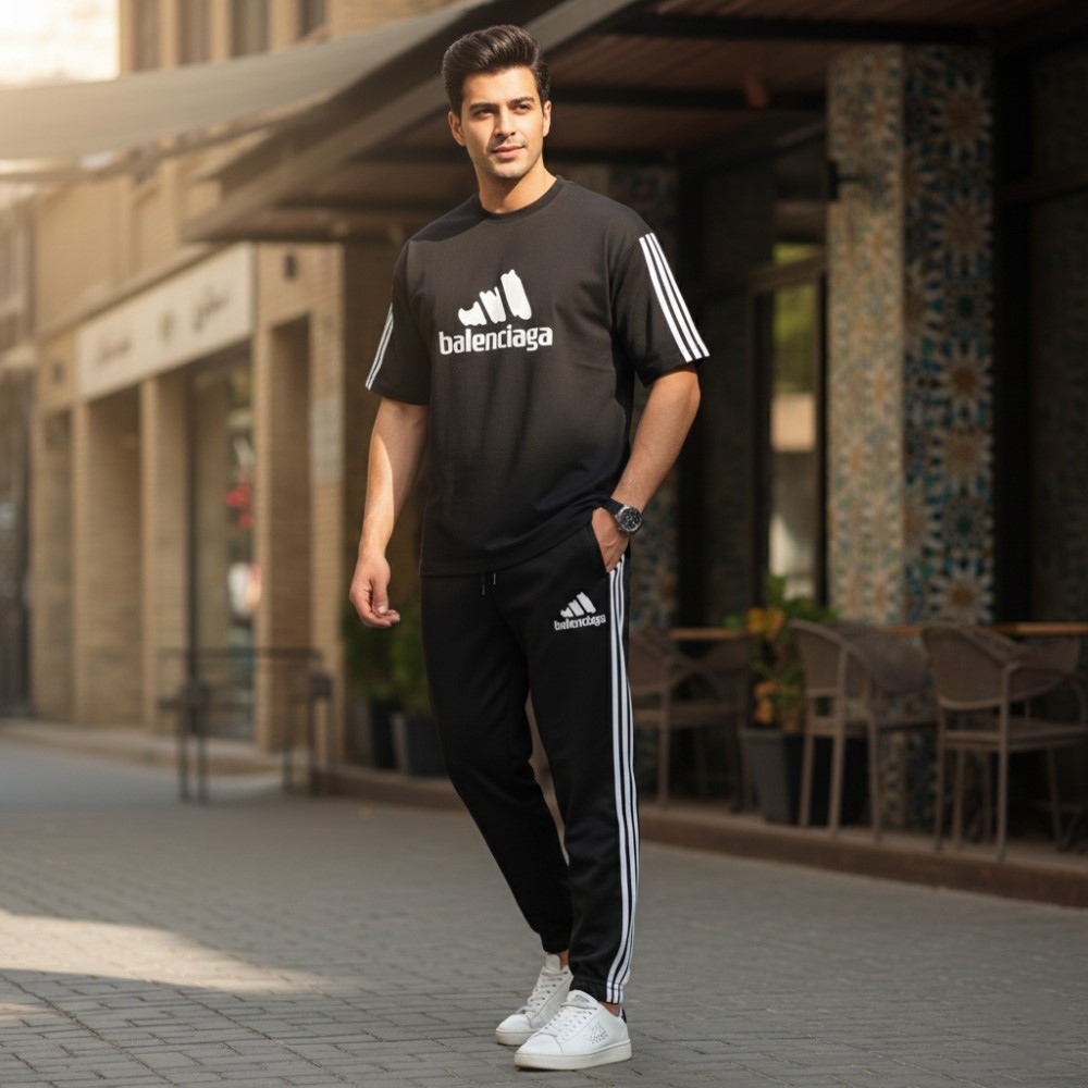 ست تیشرت و شلوار مردانه بالنسیگا مدل Sorena