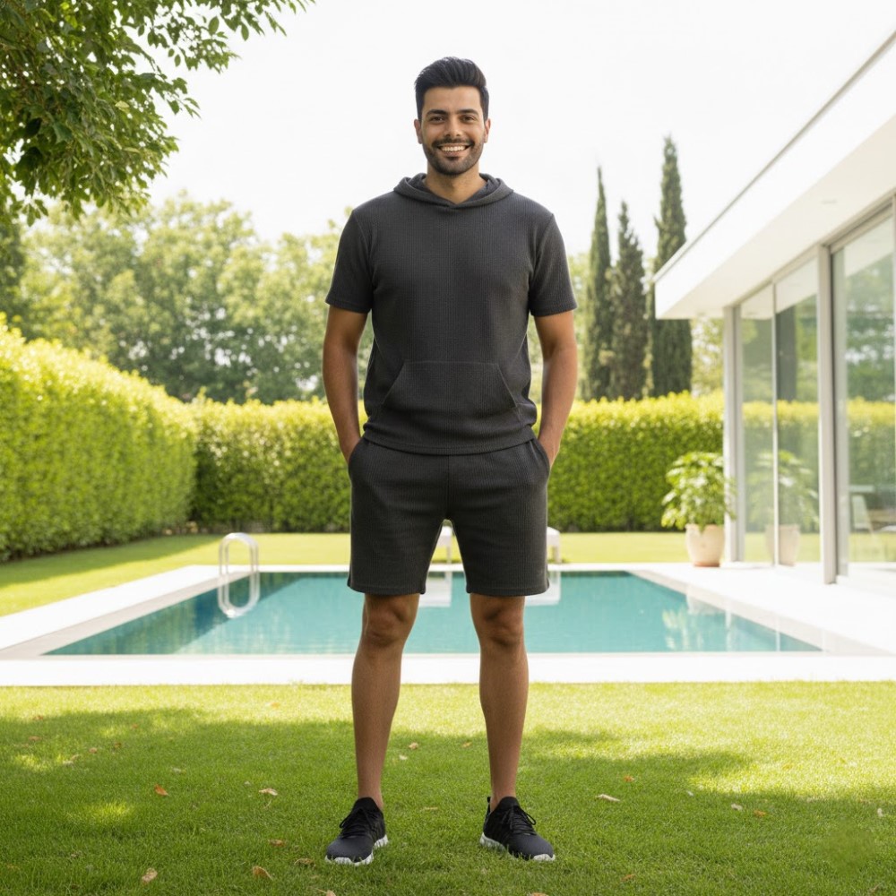 ست هودی و شلوارک مراکشی مردانه Morocco (در 2 رنگبندی)