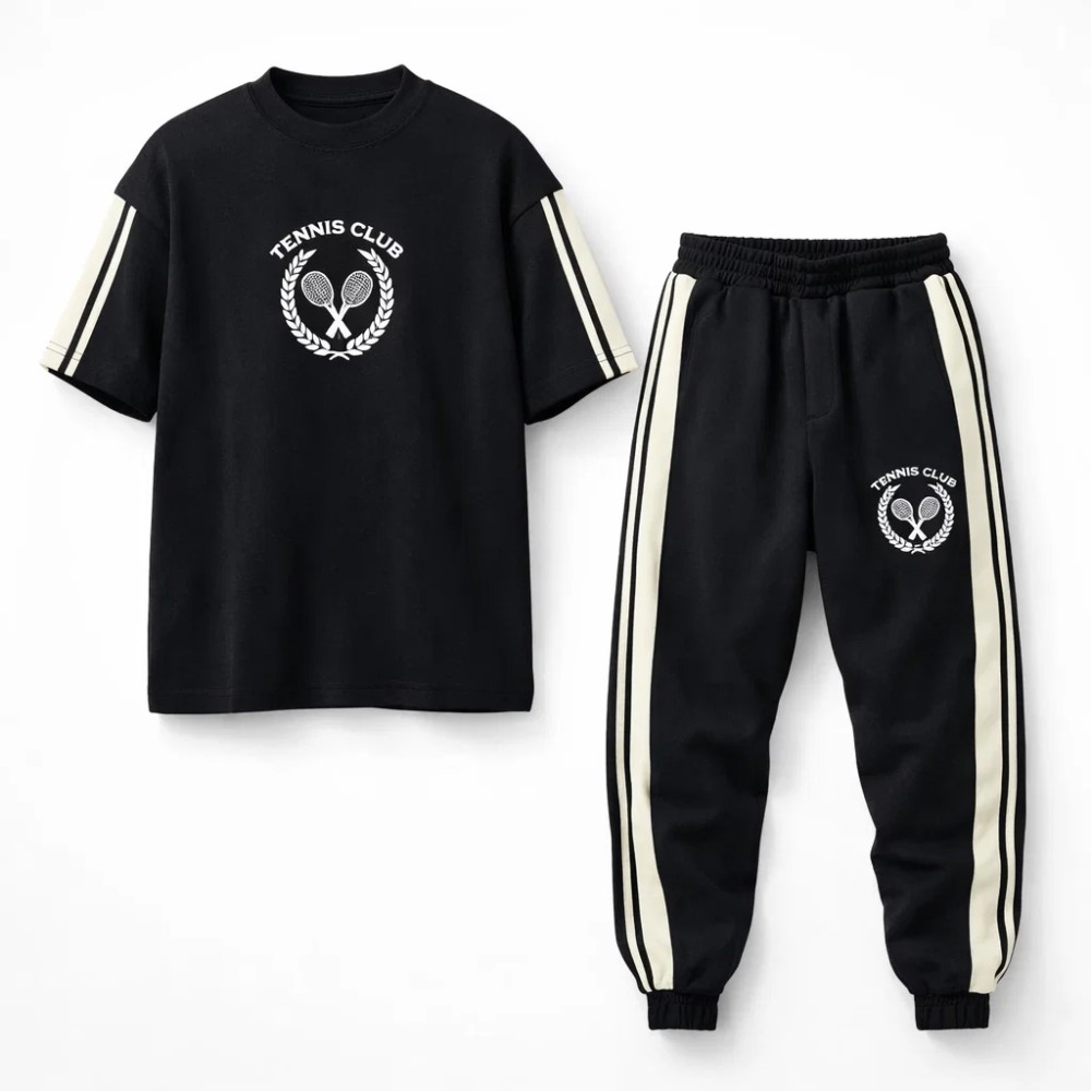 ست تیشرت و شلوار مردانه بنگال کش مدل Atrin