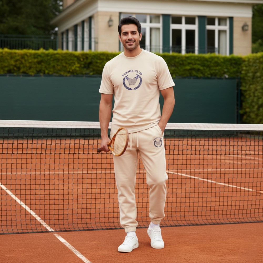 ست تیشرت و شلوار مردانه بنگال کش مدل Atrin