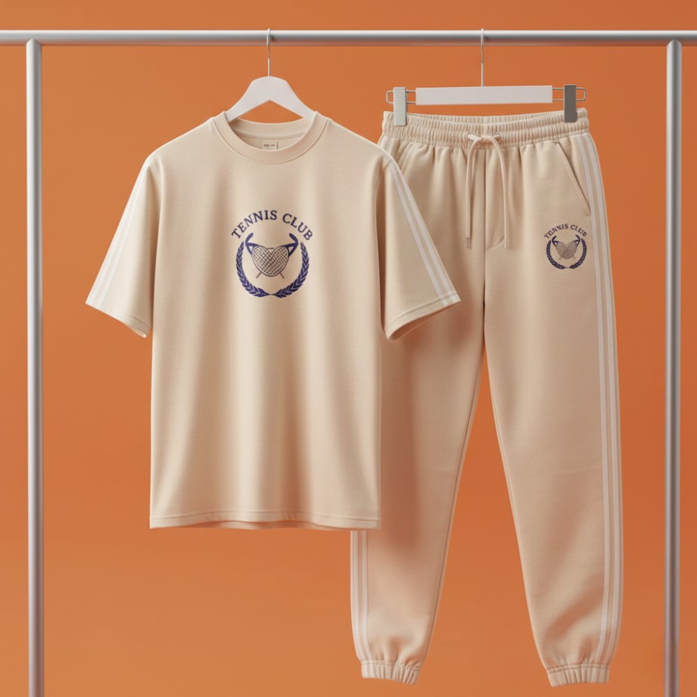 ست تیشرت و شلوار مردانه بنگال کش مدل Atrin